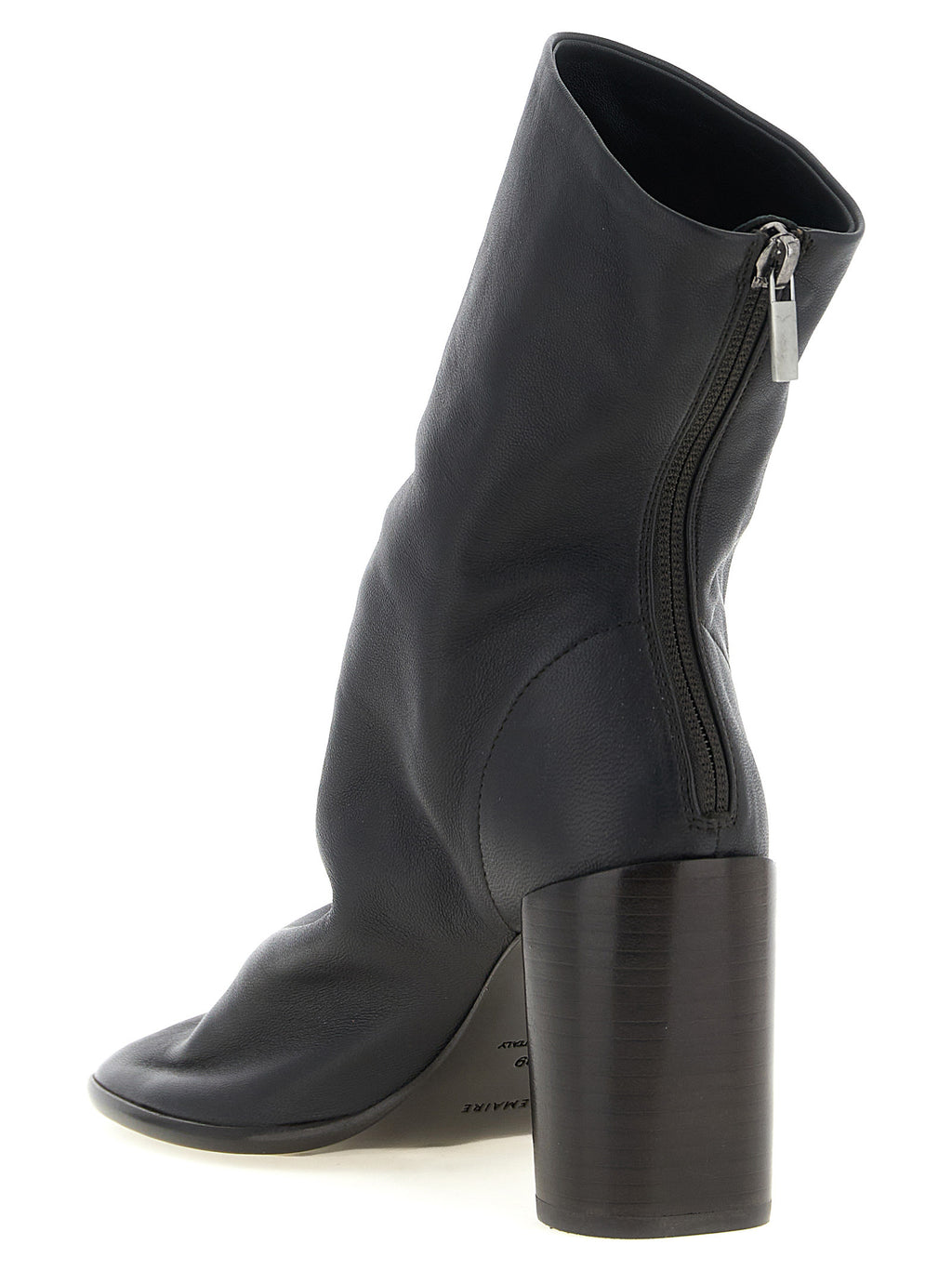 Lemaire Brown Lamb Leather Ankle Boots