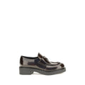 Prada Brown Calf Leather Bos Taurus Slip-On Loafers