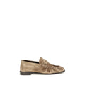 Saint Laurent Beige Calf Leather Bos Taurus Slip-On Loafers