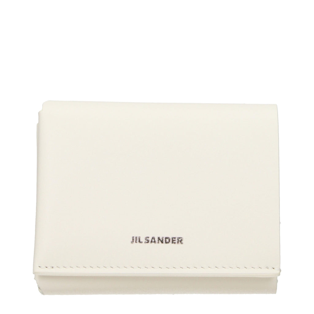 Jil Sander Beige Leather Wallet