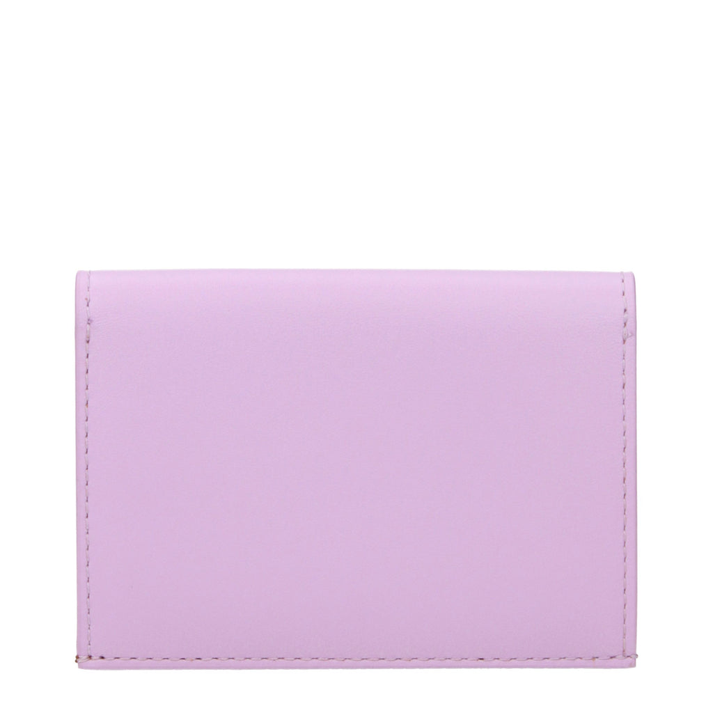 Jil Sander Pink Leather Cardholder