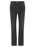 Brunello Cucinelli Gray Cotton Slim Fit Jeans