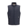 Brunello Cucinelli Blue Polyester Sleeveless Jacket