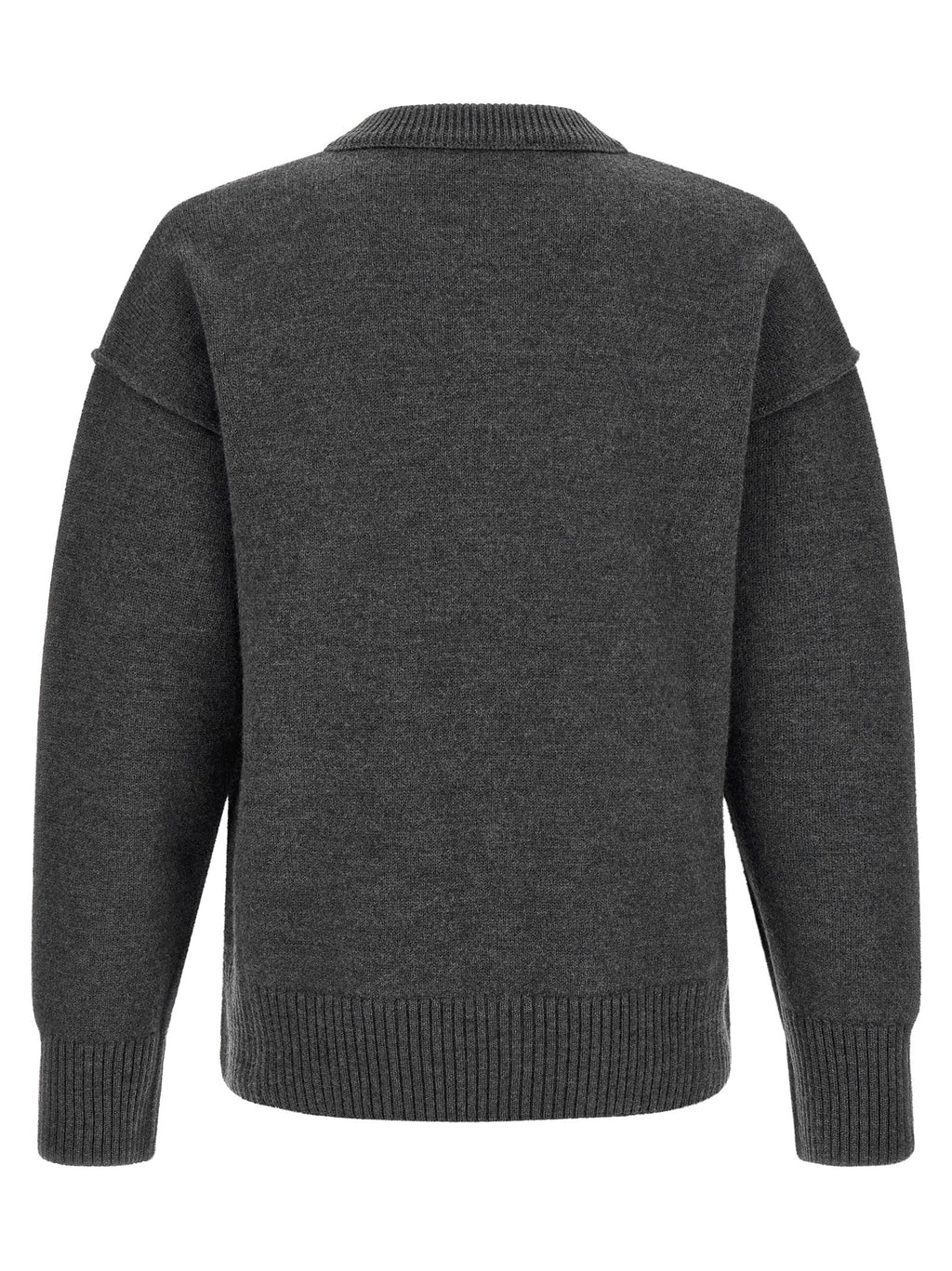 Ami Paris Gray Wool Cardigan