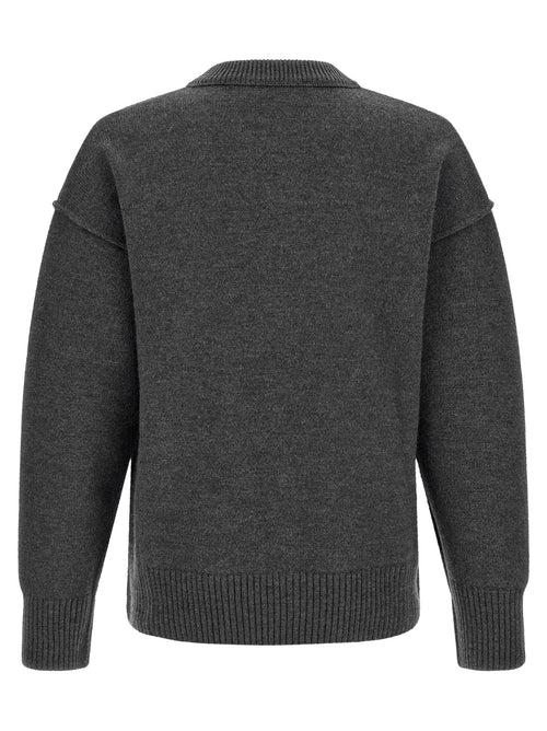 Ami Paris Gray Wool Cardigan