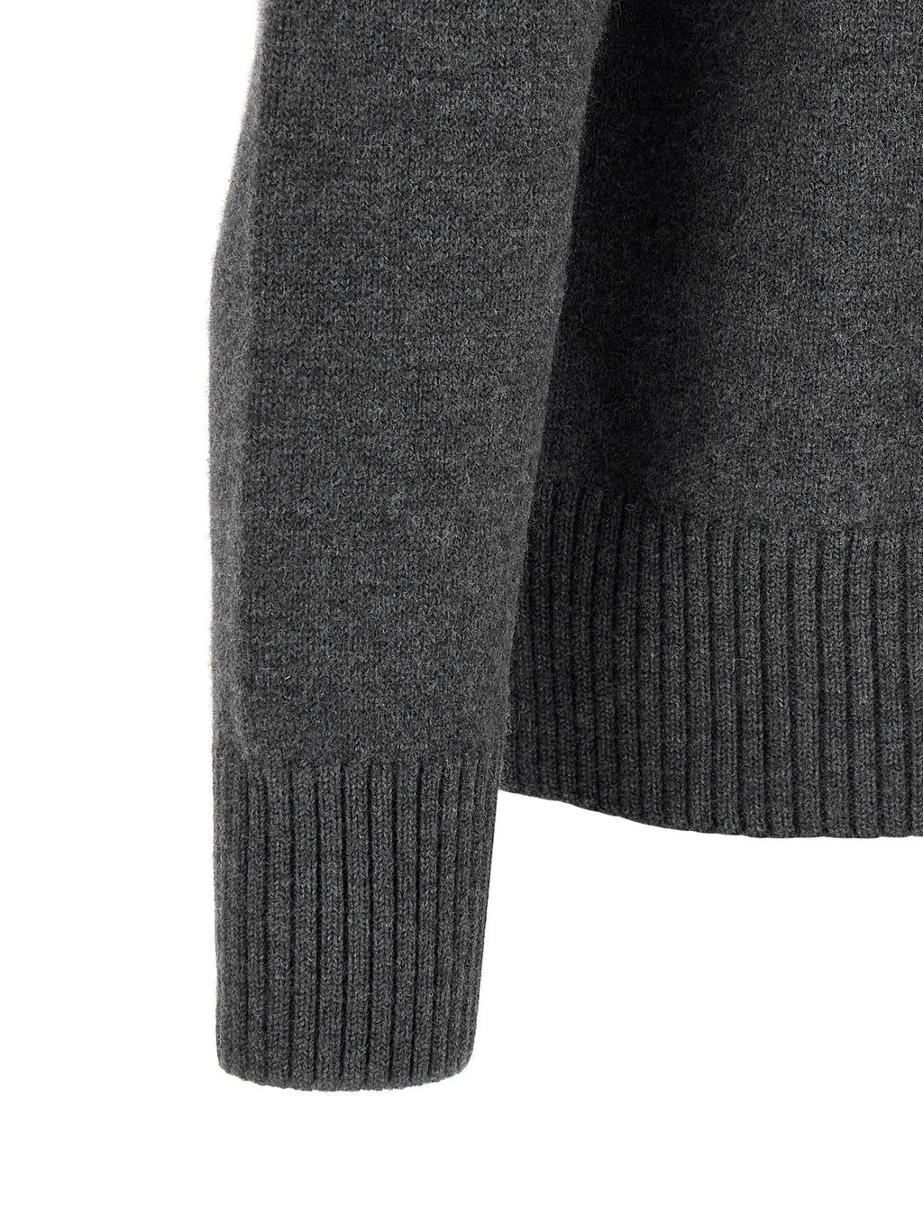 Ami Paris Gray Wool Cardigan