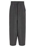 Ami Paris Gray Virgin Wool Casual Pants