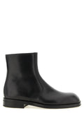 Lemaire Black Lamb Leather Ankle Boots