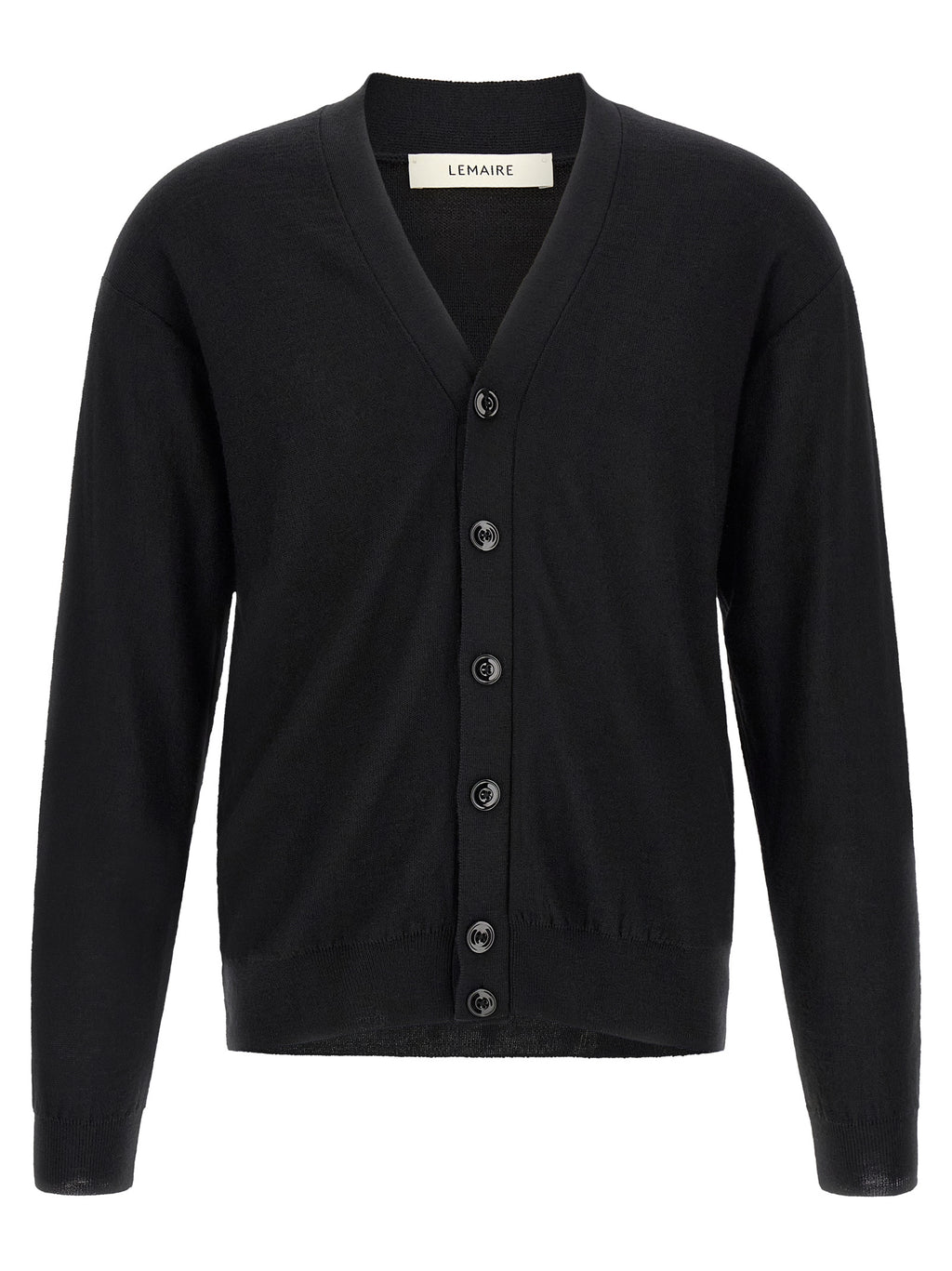 Lemaire Black Wool Cardigan