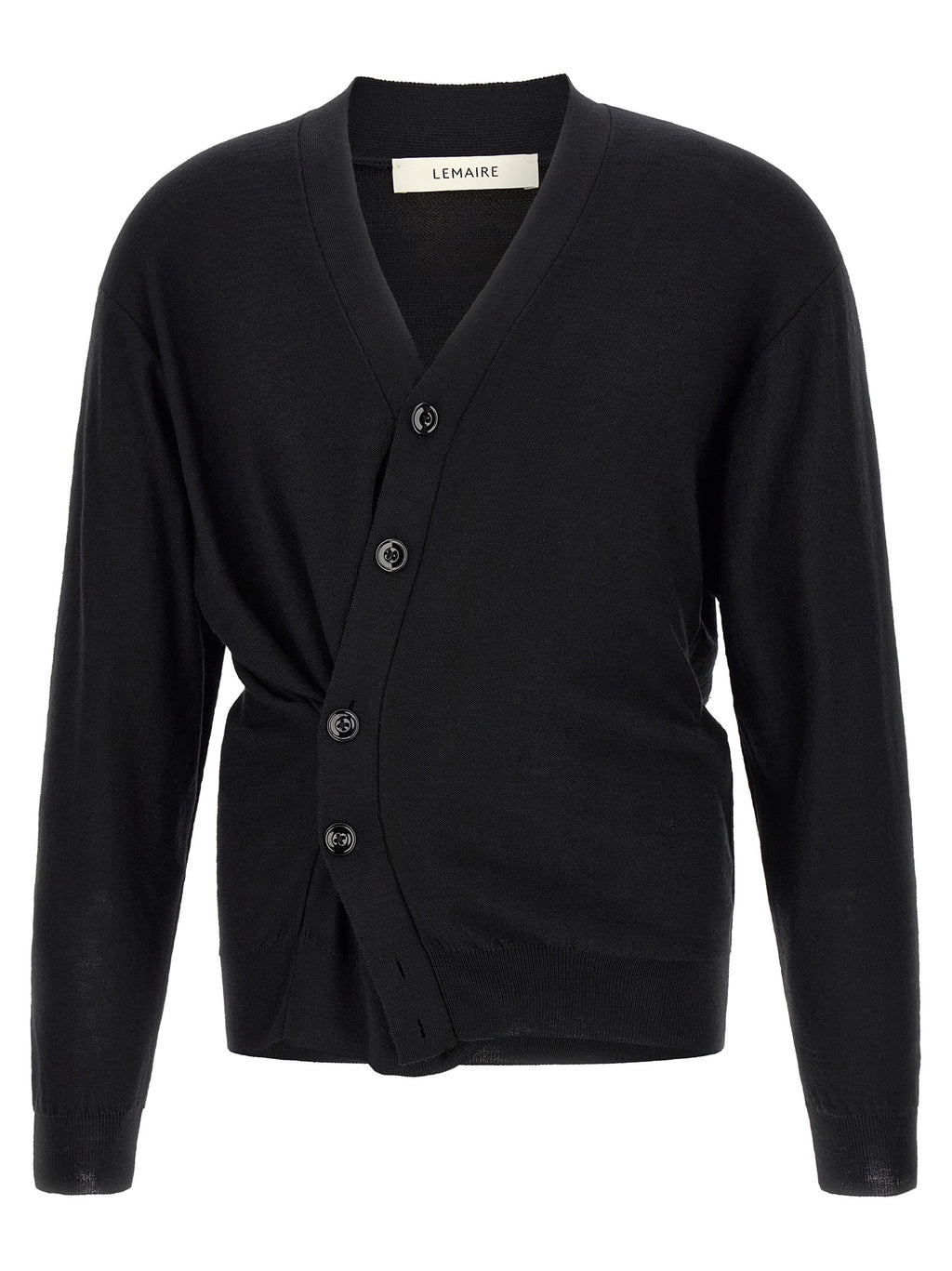 Lemaire Black Wool Cardigan