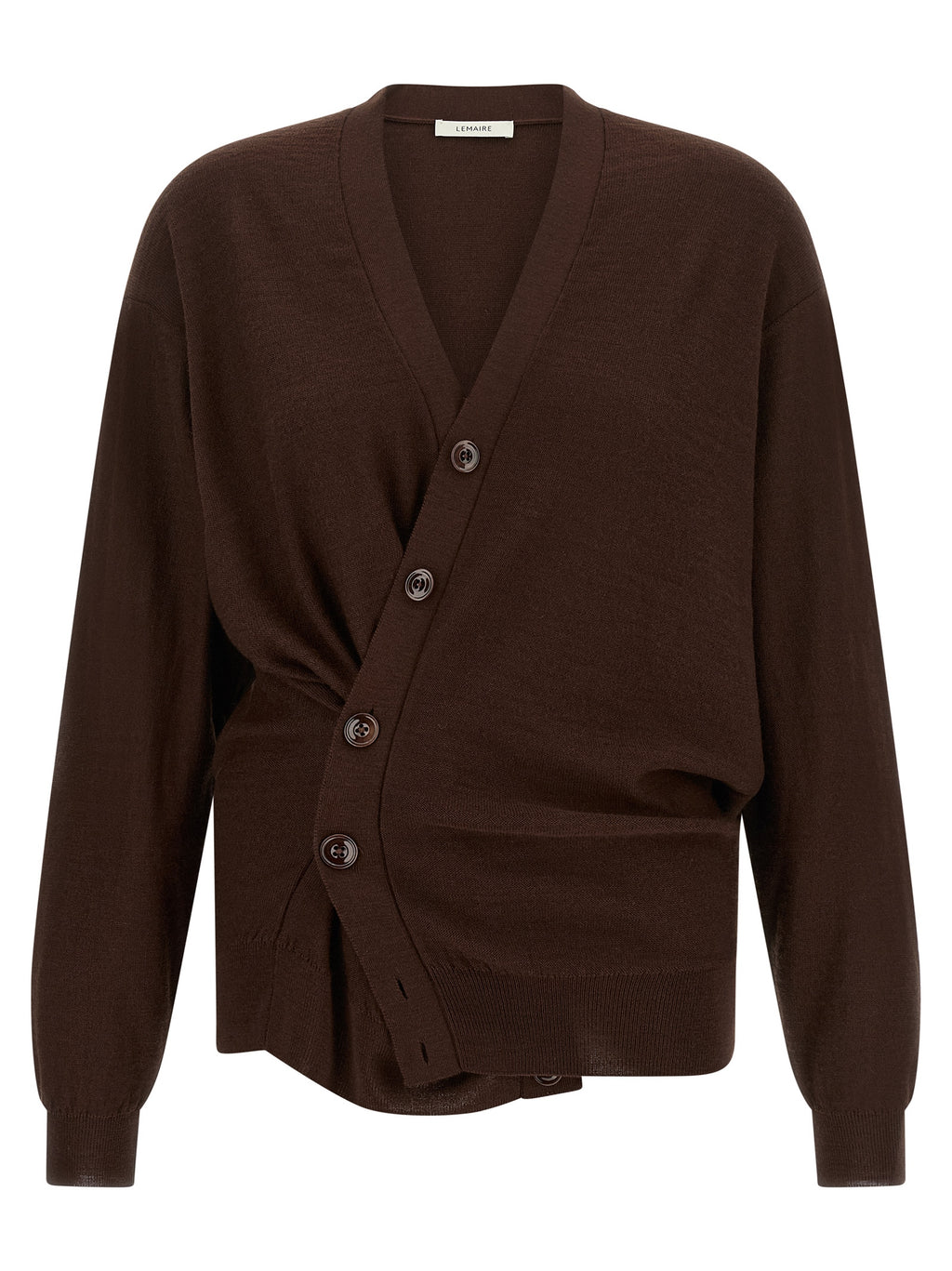 Lemaire Bordeaux Wool Cardigan