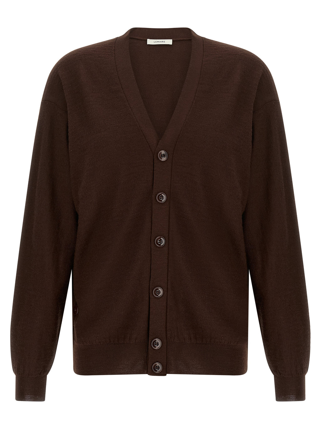 Lemaire Bordeaux Wool Cardigan
