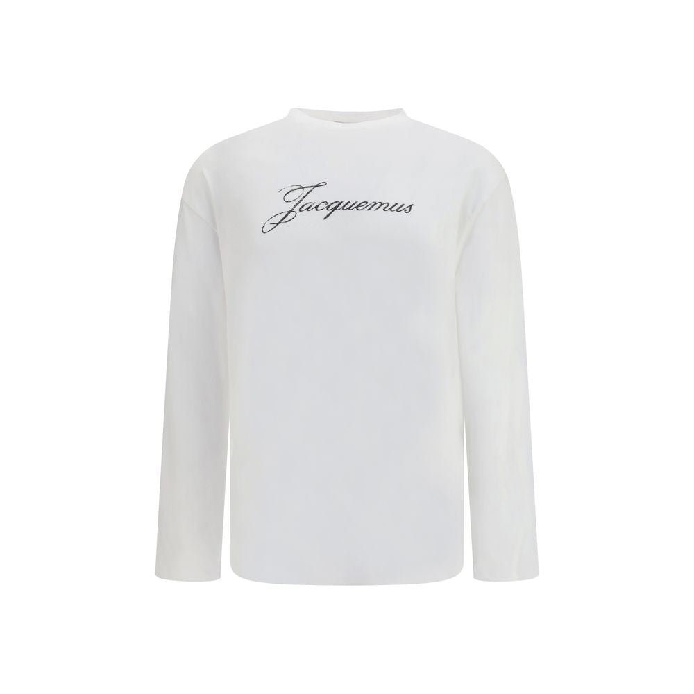 Jacquemus White Cotton Long Sleeve T-Shirt