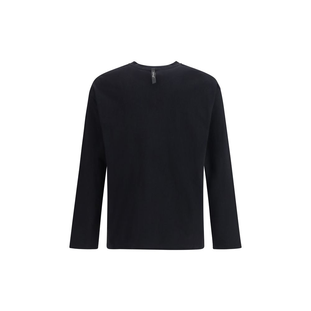 Jacquemus Black Cotton Long Sleeve T-Shirt