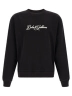 Dolce & Gabbana Black Cotton Sweatshirt