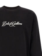 Dolce & Gabbana Black Cotton Sweatshirt