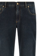 Dolce & Gabbana Blue Cotton Skinny Jeans