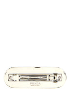 Prada Black Stainless Steel Hair Clip