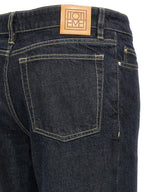 TOTEME Blue Cotton Tapered Jeans
