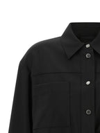 Max Mara Black Wool Full-Length Jacket