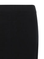 Max Mara Black Viscose Midi Skirt