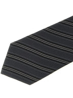 Saint Laurent Gray Silk Tie