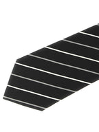 Saint Laurent Black Silk Tie