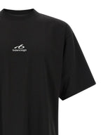 Balenciaga Black Cotton T-Shirt