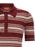 Max Mara Bordeaux Silk Polo Shirt