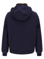 Brunello Cucinelli Blue Polyamide Full-Length Jacket