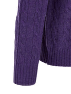 Polo Ralph Lauren Purple Wool Cardigan