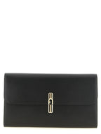 Furla Black Calfskin Clutch Bag