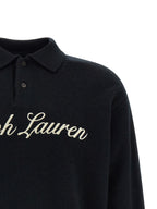Polo Ralph Lauren Black Wool Polo Shirt