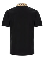 Burberry Black Cotton Polo Shirt