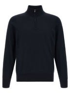 Hugo Boss Blue Virgin Wool Cardigan