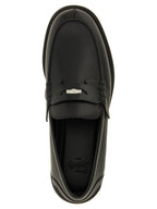 Christian Louboutin Black Calfskin Slip-On Loafers