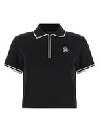 Amiri Black Polyester Polo Shirt