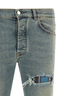 Amiri Blue Cotton Skinny Jeans