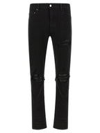 Amiri Black Cotton Slim Fit Jeans