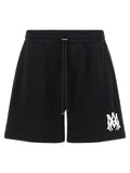 Amiri Black Cotton Bermuda Shorts