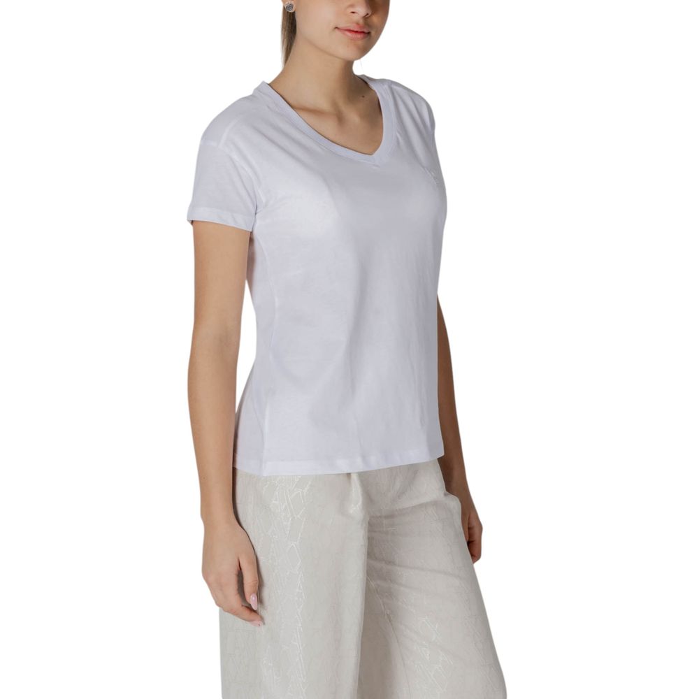 Armani Exchange White Cotton T-Shirt