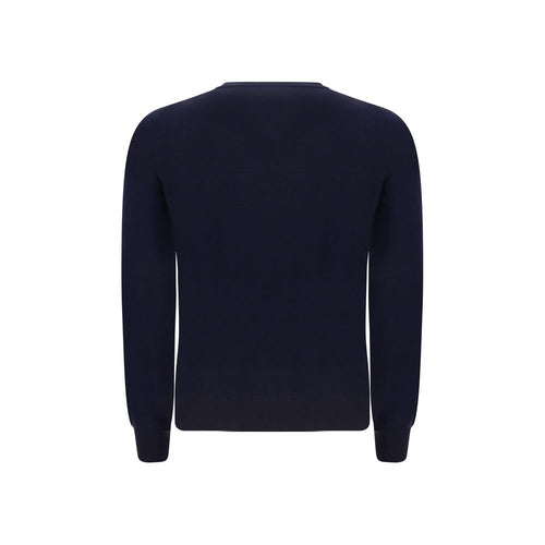 Brunello Cucinelli Blue Wool Oves Aries Sweatshirt